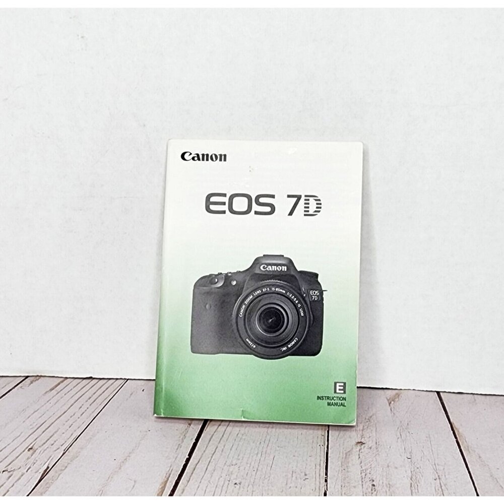 Canon EOS 7D Camera Instruction Manual Only